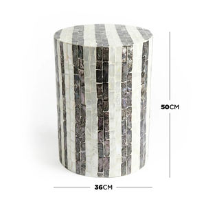 โต๊ะข้างมุกเปลือกหอย งานฝังมุกเปลือกหอย โมเสกเปลือกหอย โต๊ะตกแต่งสุดหรู ทำด้วยมือ เฟอร์นิเจอร์เวียดนาม รับผลิตตามแบบ (OEM) - Product Image 2