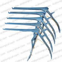 Rongeur manuel réutilisable en titane bleu Ferris Smith Kerrison, à pointe acérée, de 1 mm à 6 mm, instrument de ponction osseuse pour neurochirurgie et colonne vertébrale