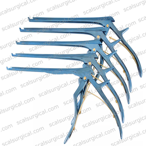 Punzón de Titanio Azul Ferris Smith Kerrison Rongeur de 1mm a 5mm con Punta Afilada para Neurocirugía y Cirugía de Columna Vertebral - Product Image 6