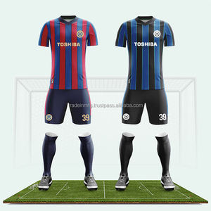 Maillots de football personnalisés pour hommes, sublimation intégrale, haute qualité, uniforme d'équipe de football, France, nom/logo personnalisable, col en V, 100% - Product Image 3