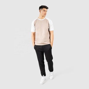Camiseta de Manga Raglán Personalizada y Transpirable para Hombre, 100% Algodón, Cuello Redondo, Corte Regular, Color Sólido, Informal, Tejido de Punto - Product Image 5