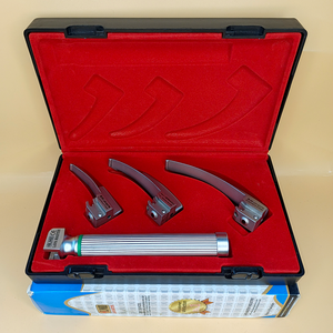 LAPA-733073-7-1 Laryngoscope integral Macintosh Fiber Optic 3 Blade 0-1-2 Set Child Handle Premium Quality Autoclavable Box Pack - Product Image 6
