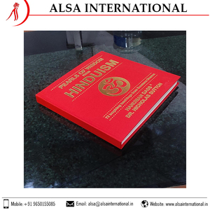ปกผ้าสั่งทำพิเศษสำหรับหนังสือปกแข็งเกี่ยวกับศาสนา พร้อมลายนูนสีทองพรีเมียมและการเย็บเข้าเล่มอย่างแข็งแรง - Product Image 6