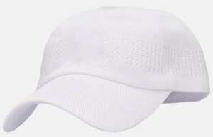 Casquette de baseball unisexe 6 panneaux ajustée en jersey de coton blanc uni, style décontracté, respirante, imperméable, broderie 3D, pour enfants, extérieur - Product Image 3
