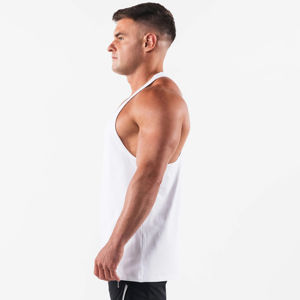 Camiseta sin Mangas Personalizada para Hombre, Cuello Redondo, Lisa, de Mezcla de Algodón Resistente, Secado Rápido y Transpirable, para un Estilo de Vida Activo - Product Image 5