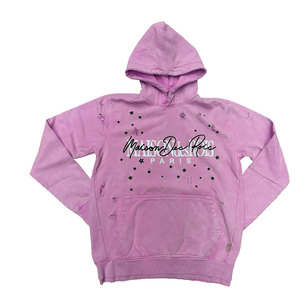 Custom Made Logo Distressed <b>Hoodie</b> New Design Fashion Distressed <b>Hoodie</b> Logo High Quality <b>Oversized</b> Distressed <b>Hoodie</b> - Product Image 6