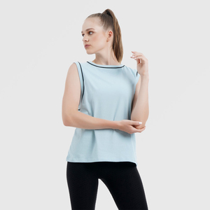 เสื้อกล้ามออกกำลังกายยิมโยคะฟิตเนสทรงเข้ารูปสำหรับผู้หญิง แบรนด์สั่งทำพิเศษ เสื้อแขนกุดระบายอากาศได้ดี ชุดออกกำลังกาย เสื้อกล้าม OEM 2026 - Product Image 6