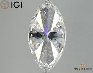 4.00 CT Lab Grown Marquise Forme Diamant E Couleur VVS2 Charité 16.36 MM avec Certificat IGI pour Bijoux - Product Image 3