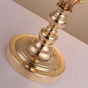Jarrón de Latón Tradicional para Mesa con Arreglo Floral para Decoración de Bodas, Juego de Jarrones Metálicos de Alta Calidad - Product Image 3
