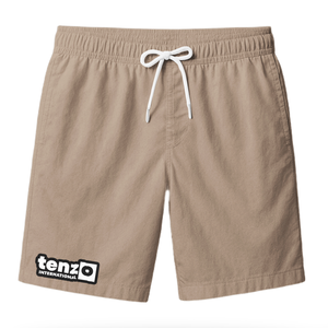 Shorts décontractés pour hommes 100% polyester, solides, à séchage rapide, respirants, taille élastique, logo personnalisé, vêtements de sport, vêtements de plage, vente en gros, mode - Product Image 5