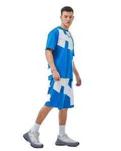 Camiseta informal para hombre, conjunto de pantalones cortos, 100% algodón, logotipo transpirable, característica, ropa de fábrica OEM de alta calidad para el verano - Product Image 1