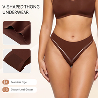 Venta al por mayor OEM ODM: Bragas tipo tanga de cintura baja sin costuras para mujer, 7 unidades/paquete, transpirables, invisibles, con logotipo personalizado y marca privada.