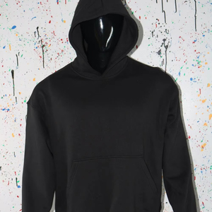 Sudadera con capucha personalizada con cremallera, lisa, informal, para imprimir logotipos, de forro polar grueso, impermeable, 100% algodón, para invierno, corte regular para hombre - Product Image 1