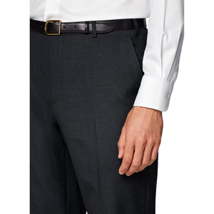 Pantalones de Vestir Casuales para Hombre, Corte Slim Fit, para Oficina, Pierna Recta, Cintura Media, Ligeros, Pantalones de Traje a Medida, Cómodos - Product Image 6