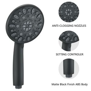 Matt Black High Pressure Multi-Function Handheld <b>Shower</b> Faucet for Your <b>Shower</b> Room <b>Accessories</b> - Product Image 4