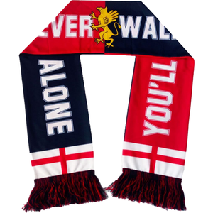 Écharpe unisexe en tricot double couche à motif éventail, accessoire chaud pour supporters d'événements sportifs - Product Image 5