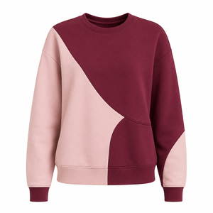 Nueva Llegada, Sudadera con Capucha Extra Grande de Felpa 100% Algodón, Cuello Redondo, Dos Tonos, para Invierno, con Logotipo Personalizado en Relieve, Estilo Urbano - Product Image 6