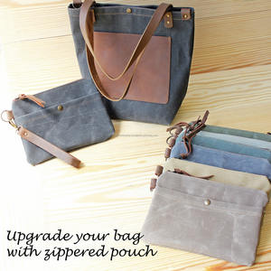 Bolso grande de lona encerada hecho a mano con correas de cuero duradero y elegante para el trabajo, oficina, escuela, viaje, comprador, bolso de compras, bolso de compras, bolso de mano, bolso de viaje, bolso de mano, bolso de compras, bolso de mano, bolso de viaje, bolso de cuero, bolso de mano - Product Image 6