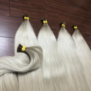 Extensions de cheveux en vrac droites vietnamiennes de haute qualité 100% prix usine pour Ombre Bleach Color No Tangle Grand Stock - Product Image 5