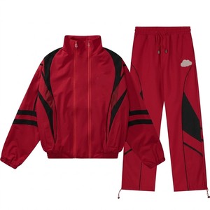 Cheap Price Mens Dynamic Stripe Windbreaker <b>Tracksuit</b> Full Zip Sports Suit Lightweight Jogging Set Modern Activewear Custom - Product Image 1