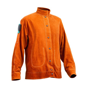 เสื้อแจ็คเก็ตหนังวัวแท้สำหรับงานเชื่อม ทนไฟ ป้องกันร่างกาย สำหรับงานเชื่อมทนไฟ - Product Image 3