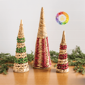 Braided Rattan Hyacinth Cone Christmas <b>Tree</b> Decor Eco Friendly Handcrafted Classic Holiday <b>Ornament</b> Vietnam Seasonal Decoration - Product Image 4
