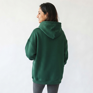 Sudadera con capucha para maternidad y lactancia para mujer, 100% algodón, forro polar, para embarazo y lactancia. - Product Image 2
