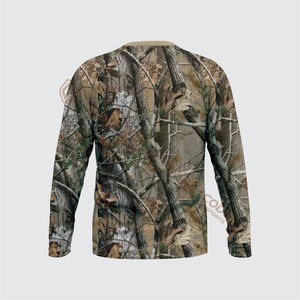 Chemises de chasse et de pêche camouflage à manches longues pour hommes, personnalisables avec logo, UPF50+, séchage rapide, légères, respirantes et discrètes, collection 2026 (vente en gros) - Product Image 2