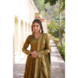 LIKSHA PREMIUM READYMADE ROBE AVEC SET-LC-1091 DUPATTA - Product Image 1