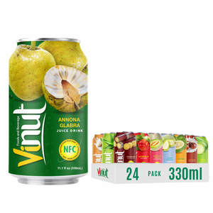 Annona Glabra Juice Drink VINUT 330ml Vietnam Factory Sugar-Free <b>Beverage</b> OEM/ODM Private Label Free Sample Available - Product Image 1