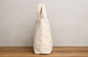 Sac de plage en tissu recyclé avec logo personnalisé, sac de shopping en toile de coton biologique, grand sac fourre-tout pour femme - Product Image 4