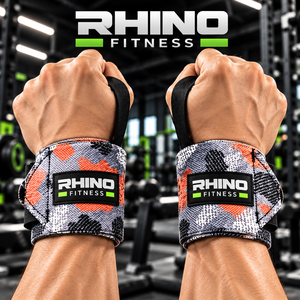 สายรัดข้อมือลายพรางคุณภาพสูง Rhino Fitness สำหรับยกน้ำหนัก พร้อมแถบตีนตุ๊กแก สำหรับออกกำลังกาย - Product Image 4