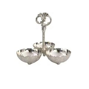 ชามใส่เดทโลหะสำหรับรอมฎอน ดีไซน์หรูหราสำหรับเสิร์ฟอาหารในคืนอิฟตาร์ - Product Image 1