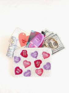 Porte-monnaie populaire fait main perlé avec anneau détachable pour le rangement d'argent et de cartes lors des matchs sportifs - Product Image 3