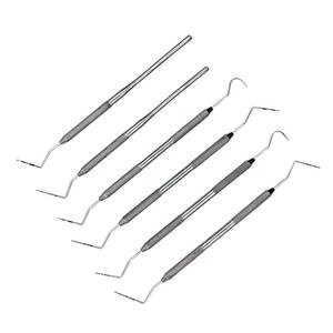 Ensemble d'instruments de diagnostic orthodontique manuels en acier inoxydable de qualité supérieure, sonde dentaire, pièce à main dentaire, certifié CE - Product Image 6