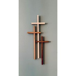 Regalo Religioso Cristiano, Cruz de Madera, Letrero de Pared para Oración - Product Image 2