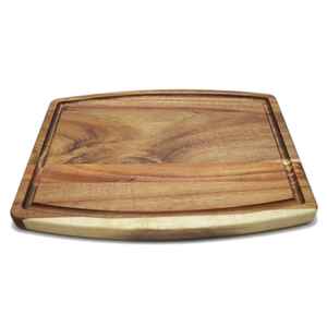 Planche à découper double face en bois massif et bambou, idéale pour la maison, pour couper et servir les pizzas et les fruits - Product Image 4