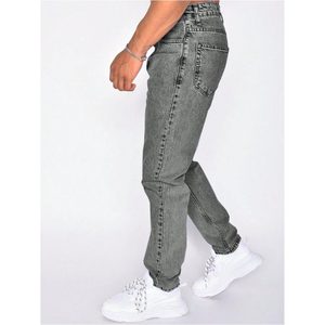 Pantalon en jean 100 % coton pour homme, style rétro moderne, écologique et respirant, coupe streetwear, grandes tailles - Product Image 4
