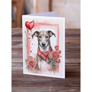 แปลกเกรย์ฮาวด์วาเลนไทน์กุหลาบ A7การ์ดอวยพรแพ็ค8การ์ดเปล่าพร้อมซองจดหมายขนาด5x7 - Product Image 2