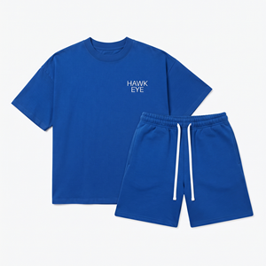 Ensembles de shorts et survêtements amples en coton pour hommes – Collection été – Vente en gros – 2 pièces - Product Image 4