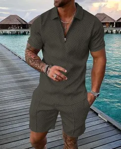 Ensemble T-shirt et Short Vintage pour Homme en Coton 100% Personnalisé, Délavé à l'Acide, Imprimé Sérigraphié, Style Hip Hop - Product Image 6