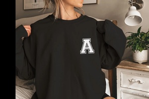 Sudaderas con Cuello Redondo y Estampado de Letras Personalizadas y Sudaderas con Capucha para Mujer - Product Image 3