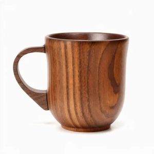 Antique <b>Wooden</b> <b>Cups</b> Handcrafted From Natural Hardwood Featuring Smooth Finish Rustic Texture - Product Image 4