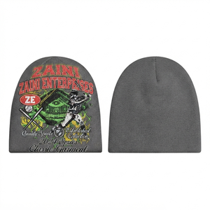 ZAINI Premium 280 GSM 100% Acrylic Knit Unisex Beanie <b>Cap</b> Soft Warm Black Gray Navy Casual Ski Winter <b>Hat</b> Embroidery - Product Image 1