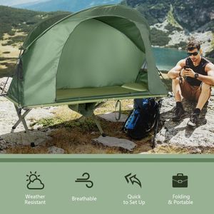 Compact 1-Person Cot with Elevated Design External Cover for <b>Camping</b> Tent - Product Image 5