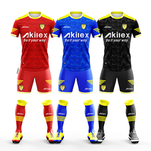 Venta al por Mayor de Fábrica, Uniforme de Fútbol Personalizado OEM, Conjunto de Entrenamiento y Competición Transpirable, Camiseta de Fútbol, Uniforme de Equipo 100% Poliéster - Product Image 2