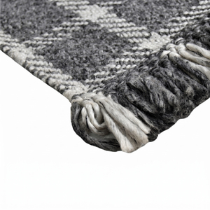 Alfombra Moderna DECORDEC de Lana con Diseño a Cuadros, Tejida a Mano, Gruesa, Antideslizante y Ecológica para Salas de Estar en Hogares y Hoteles - Product Image 6