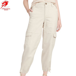 Pantalones Cargo de Mujer de Corte Holgado y a la Moda, Calidad Premium, Diseño Personalizado, Suministro de Fábrica para Uso Diario y Venta en Línea - Product Image 1
