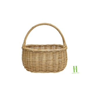 TOP SELLER Sustainable Handmade Rattan <b>Basket</b> Natural <b>Wicker</b> Storage <b>Basket</b> for Shopping <b>Laundry</b> and Home Use - Product Image 4