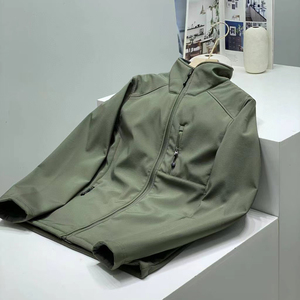 Veste d'extérieur pour homme en toile écologique, coupe-vent, 3 couches, membrane imperméable, polaire collé, imperméable, hiver, veste coupe-vent - Product Image 5